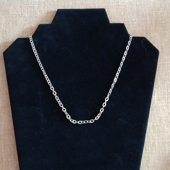 Silver Tone Chain Necklace - Picture 1 of 5